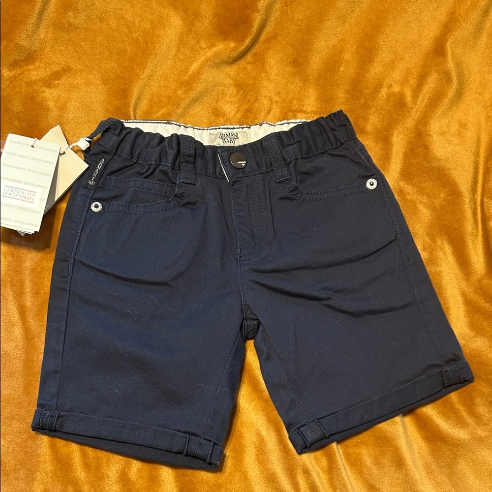 Armani Jeans Kids Navy Shorts